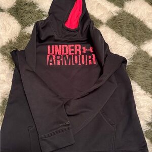 Under Armour Black and Red Kids Hoodie